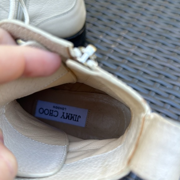 Jimmy Choo London Combat Cream Boots - Picture 7 of 11